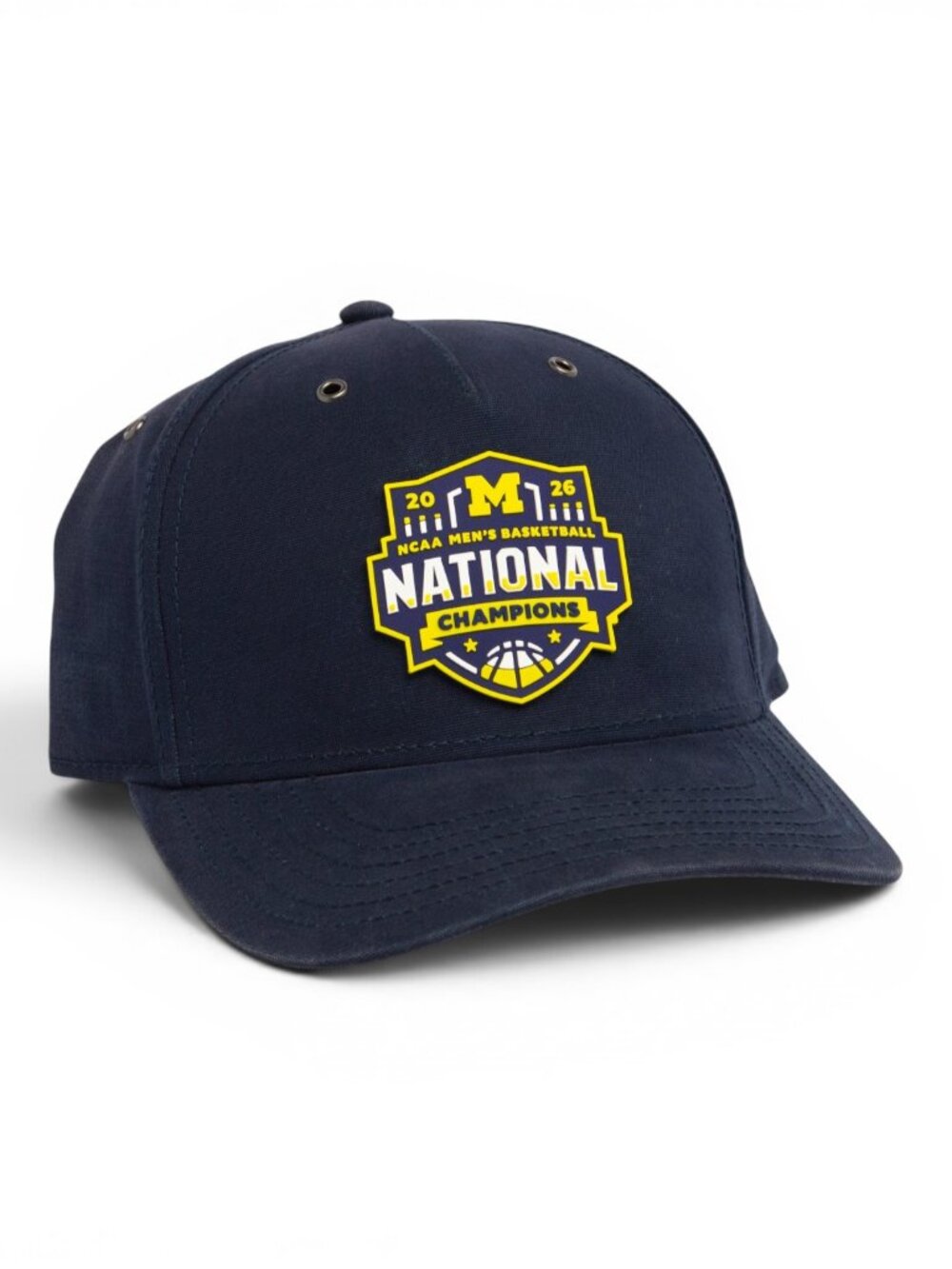Michigan Wolverines 2026 Basketball National Champions 3D Snapback Canvas Hat